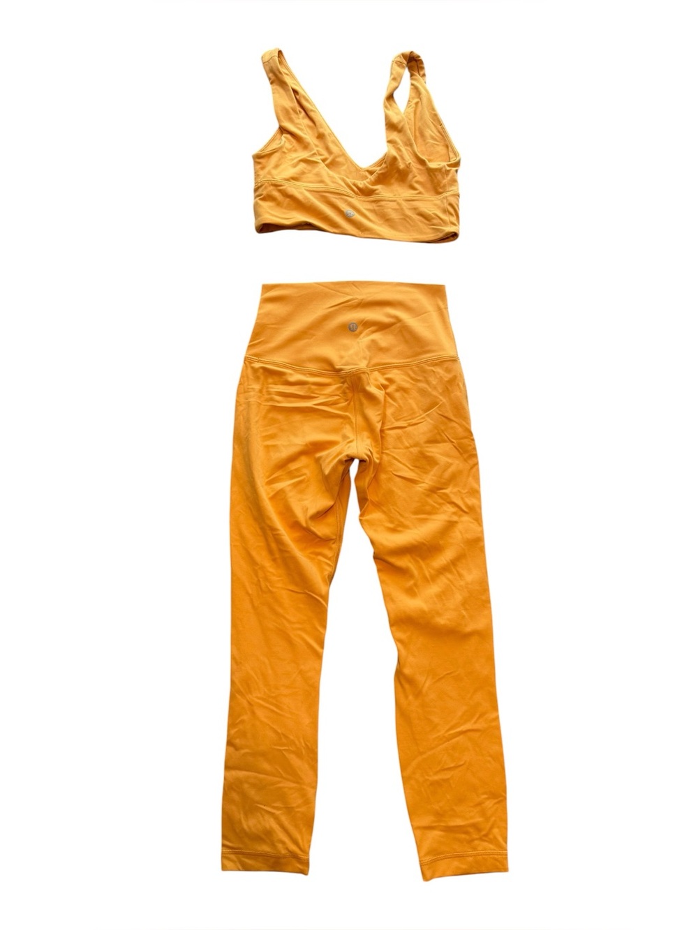 Lululemon Align V-Neck Bra and Align High-Rise Crop 21" Leggings Set Mango Dream - Picture 2 of 14